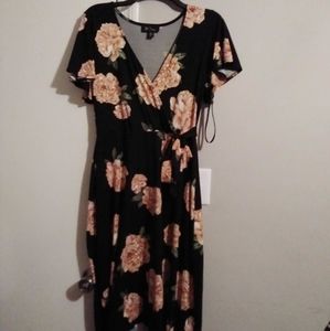 High low floral dress